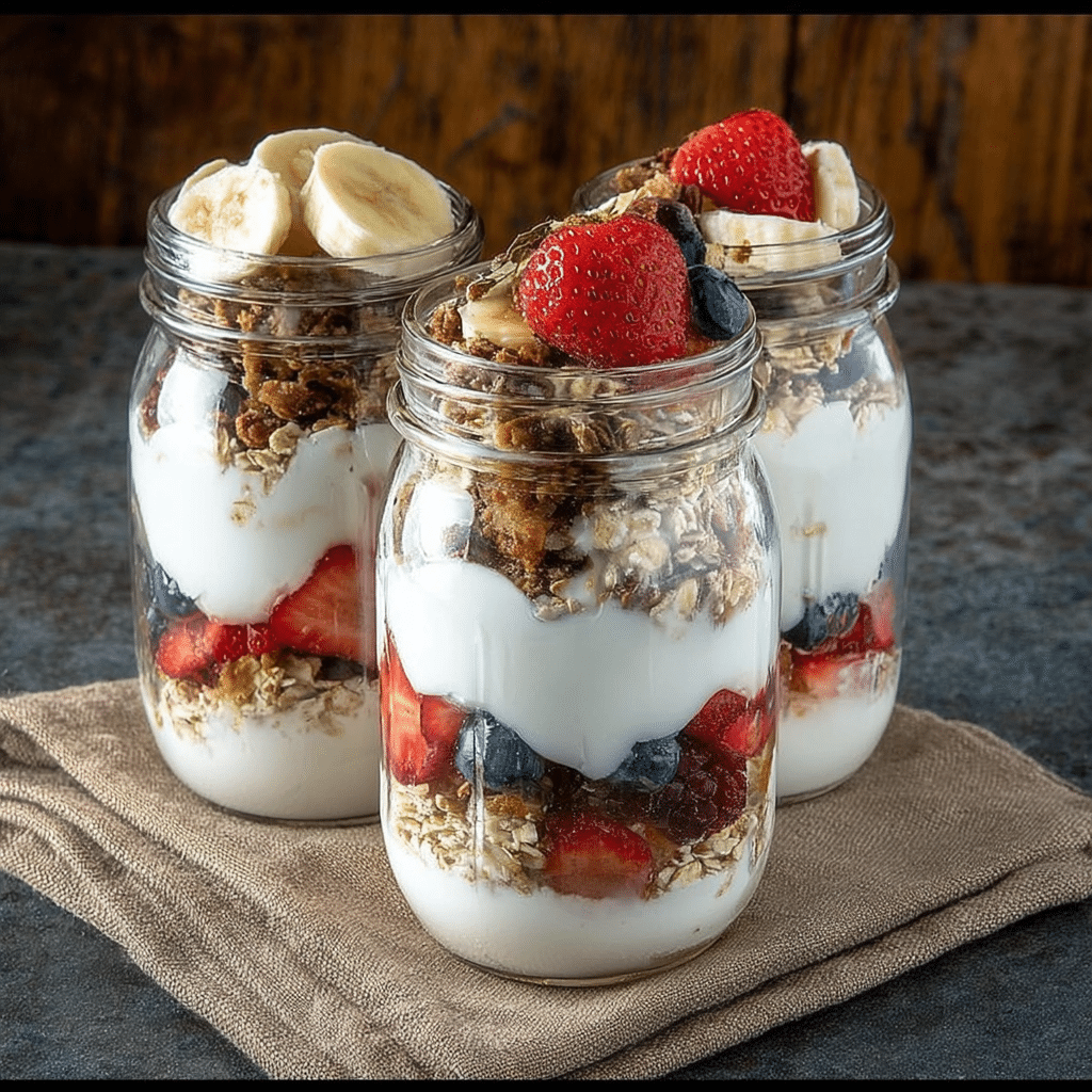 banana-yogurt-parfait-breakfast banana yogurt parfait breakfast jar