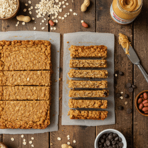 Freezer-Friendly No-Bake Peanut Butter Oat Bars