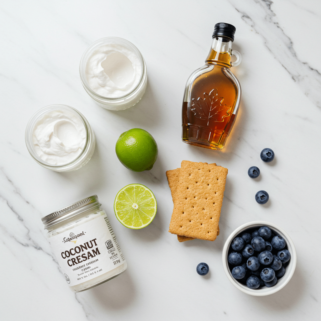 ingredients vegan blueberry cheesecake