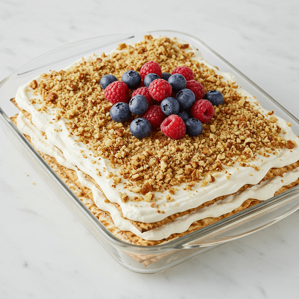 Matzo Icebox Cake: How to Make This Classic Dessert 6 matzo icebox cake featured
