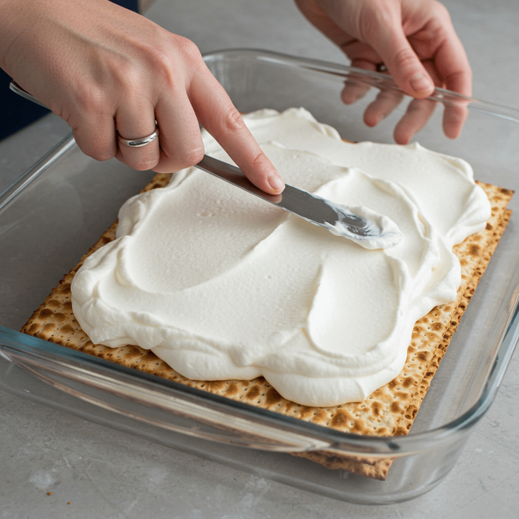 Matzo Icebox Cake: How to Make This Classic Dessert 9 matzo icebox cake steps