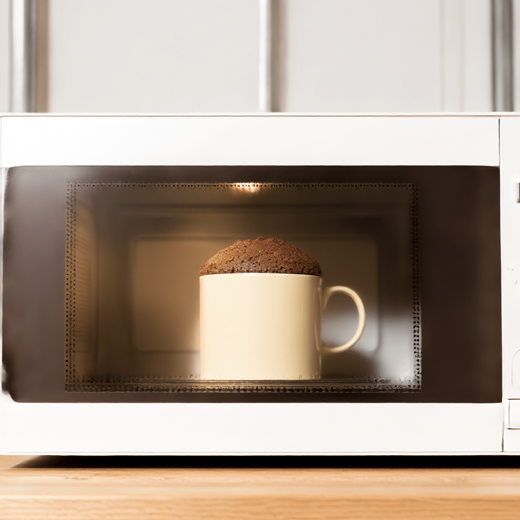 5-Minute Vegan Mug Cake – Ultimate No-Bake Dessert in 1 Step 11 microwave rising mug cake