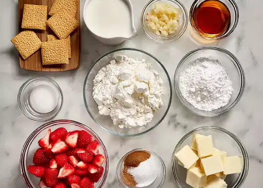 No-Bake Strawberry Pie: How to Make It with Fresh Berries 4 Ingredients for making no-bake strawberry pie