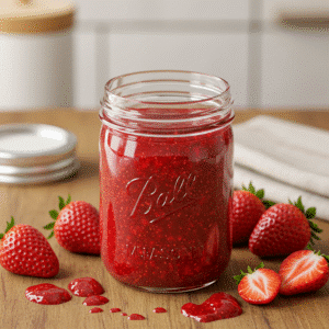 Easy No-Cook Strawberry Jam Recipe (Quick & Delicious)