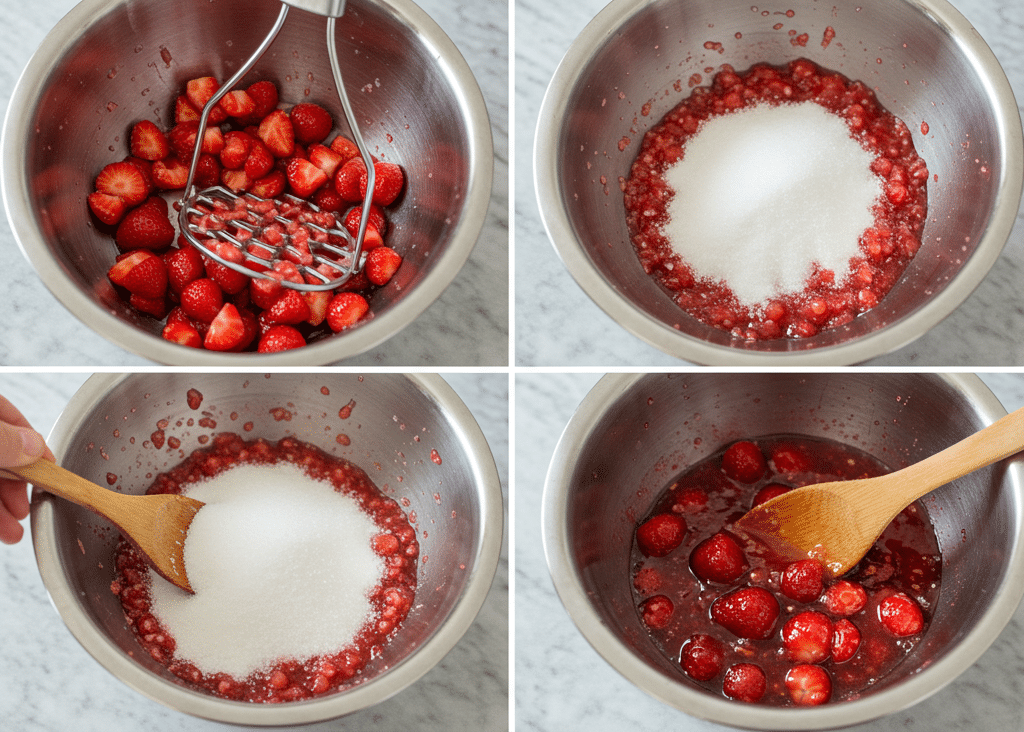 no-cook-strawberry-jam-steps Steps to make no-cook strawberry jam