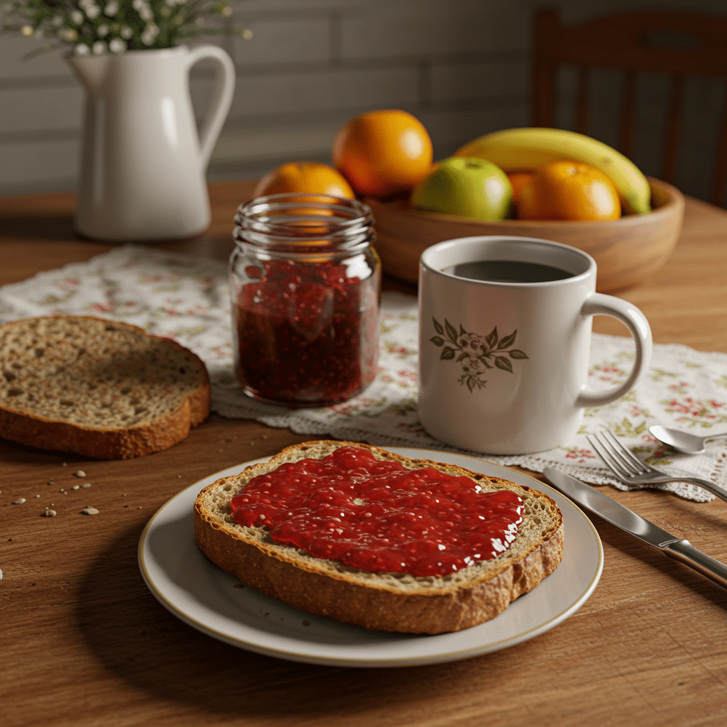 no-cook-strawberry-jam-toast No-cook strawberry jam on toast