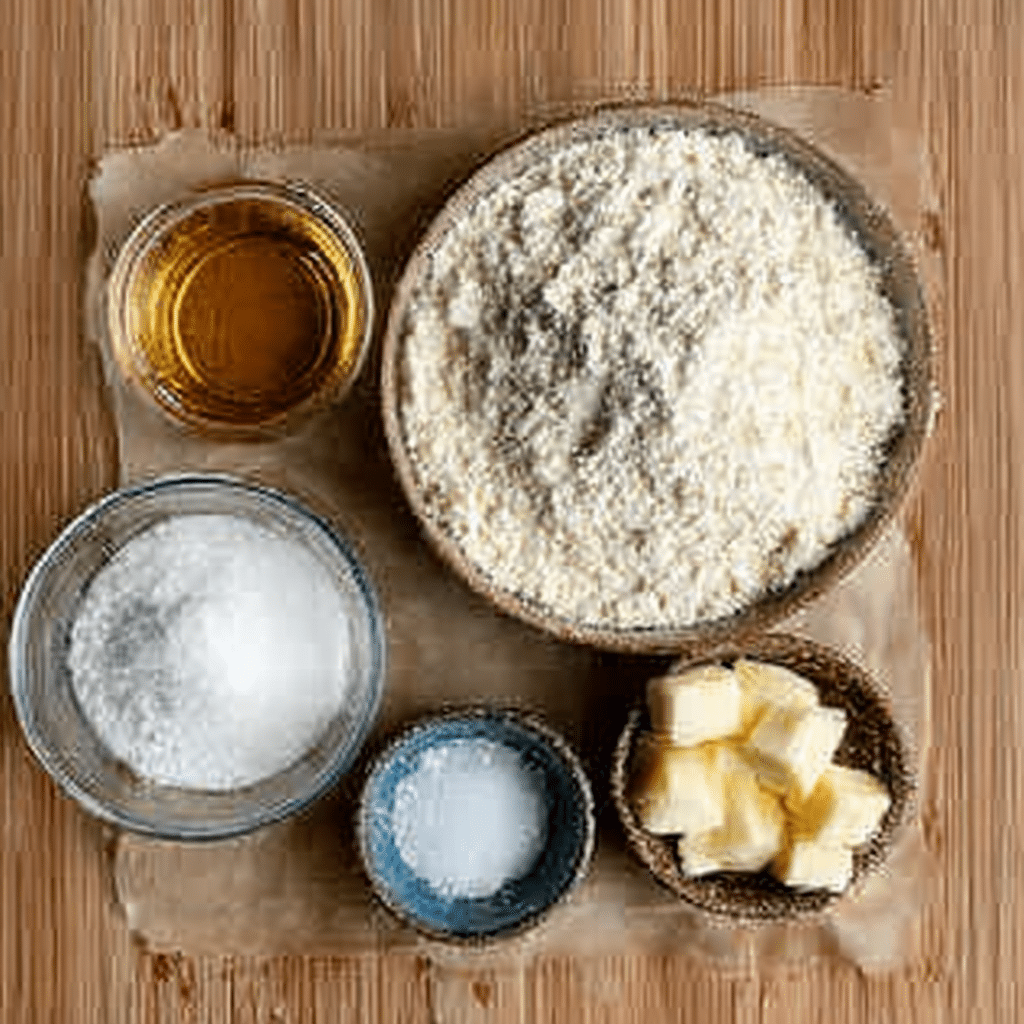 quick-vegan-pie-crust-ingredients Ingredients for making quick vegan pie crust