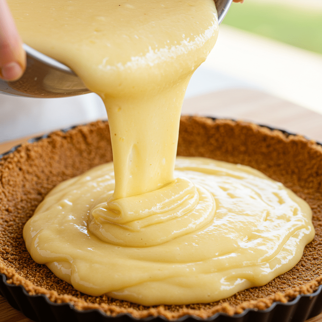 Quick Hawaiian No-Bake Cheesecake (Easy Recipe) 9 step pour hawaiian no bake cheesecake