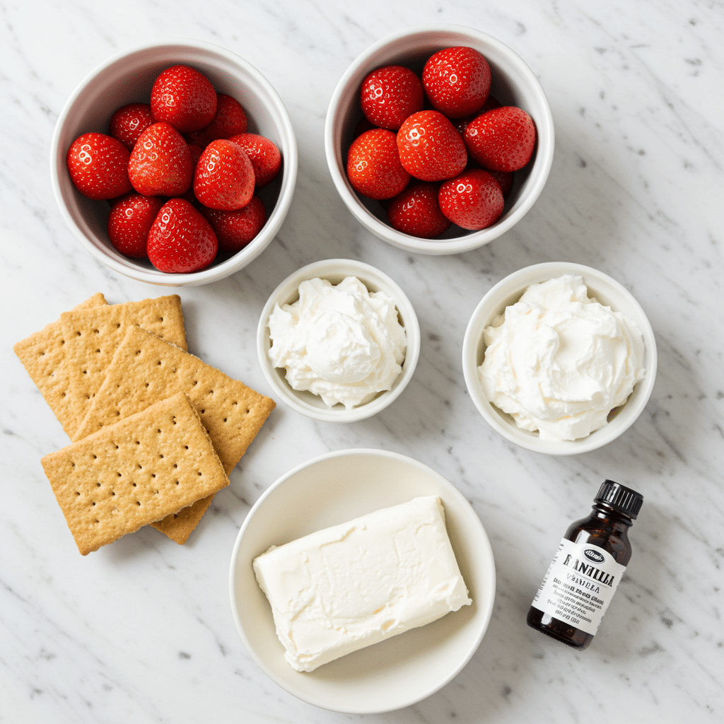 strawberry cheesecake icebox cake ingredients