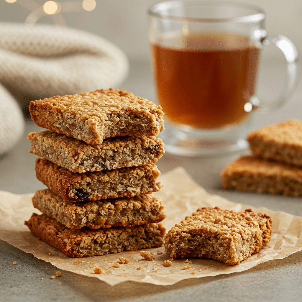 sliced sugar-free flapjacks ready to serve
