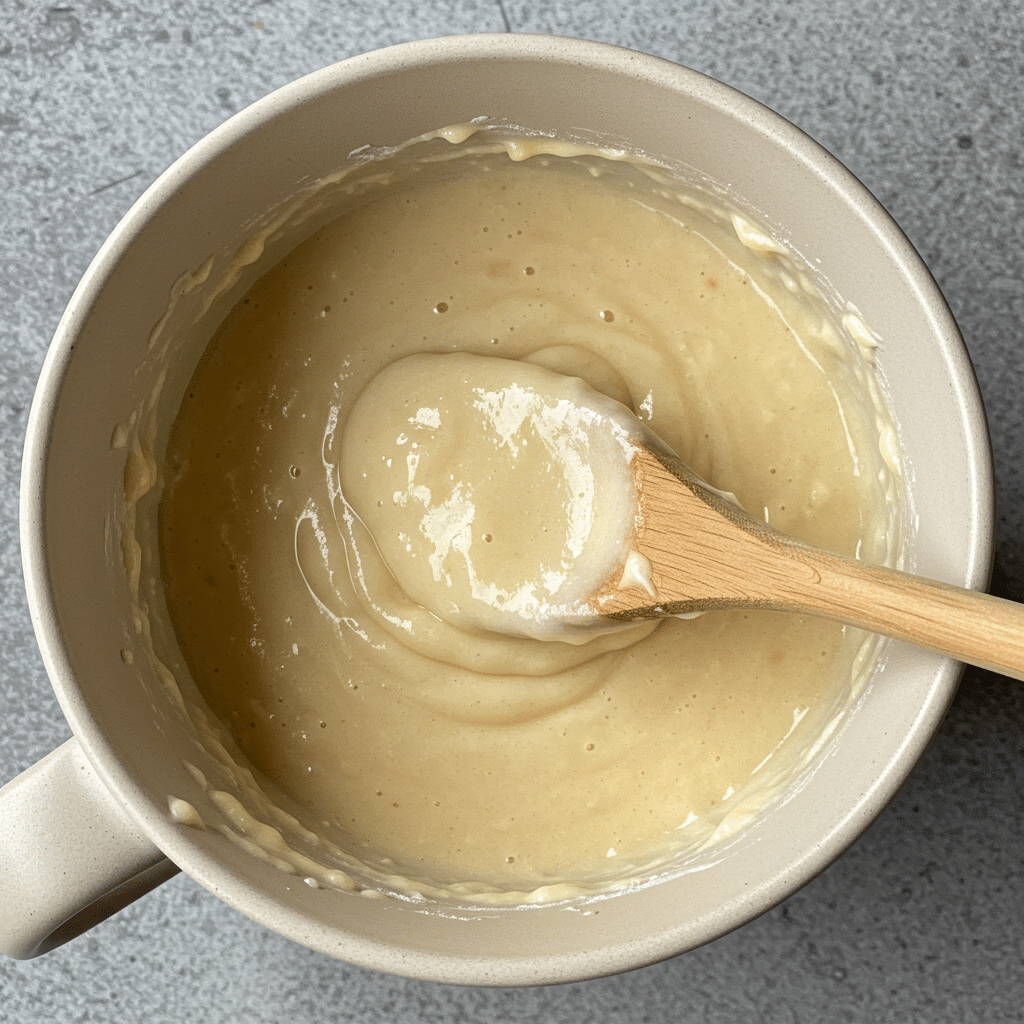 High-Protein Vegan Mug Cake: How to Make It Fluffy 9 vegan mug cake batter prep