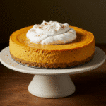 Vegan pumpkin cheesecake without cashews