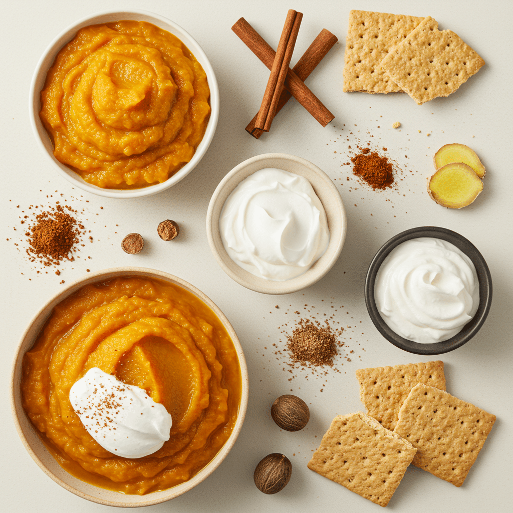  Ingredients for vegan pumpkin cheesecake
