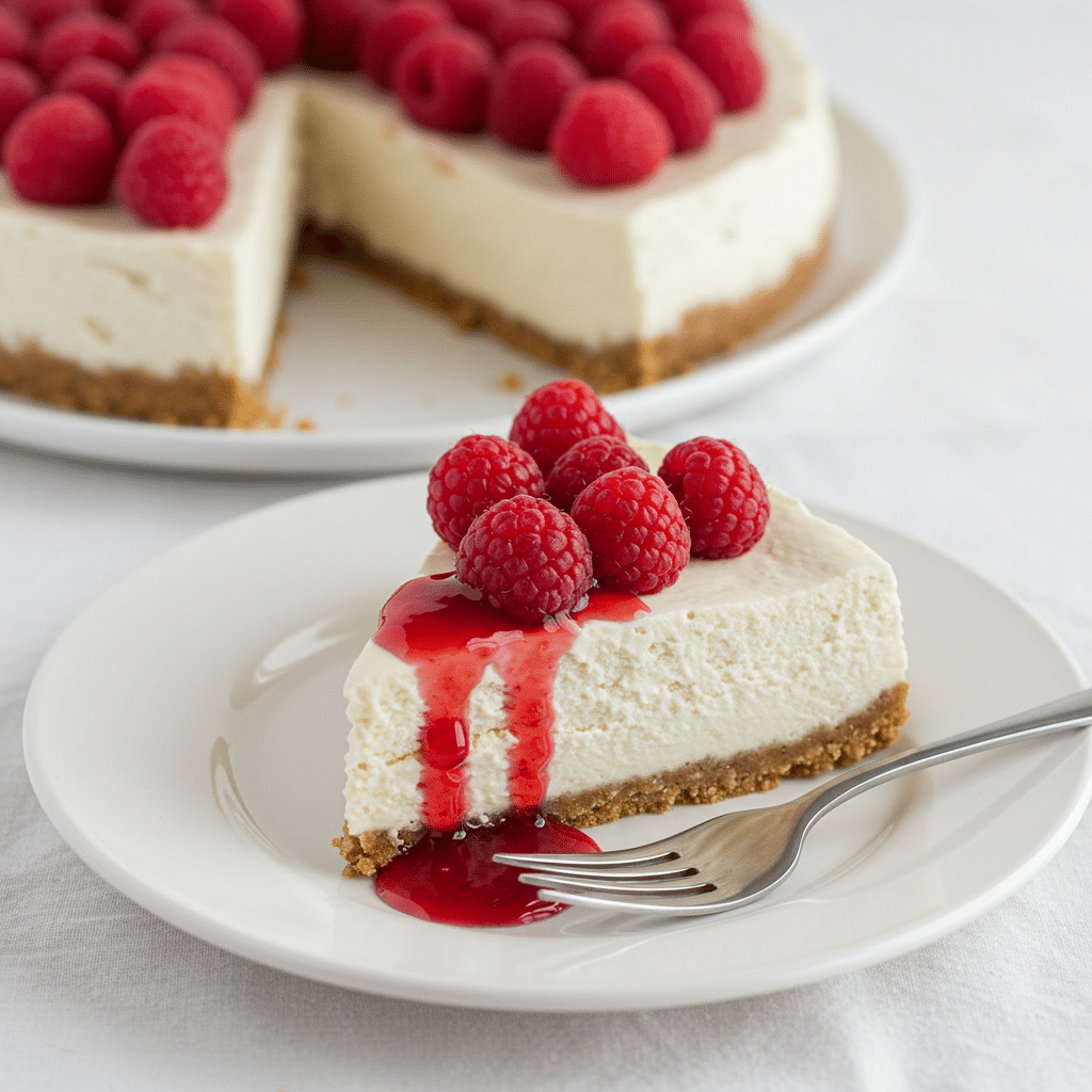 vegan ricotta cheesecake featured