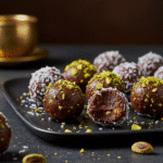 Dubai Chocolate Protein Balls recipe card