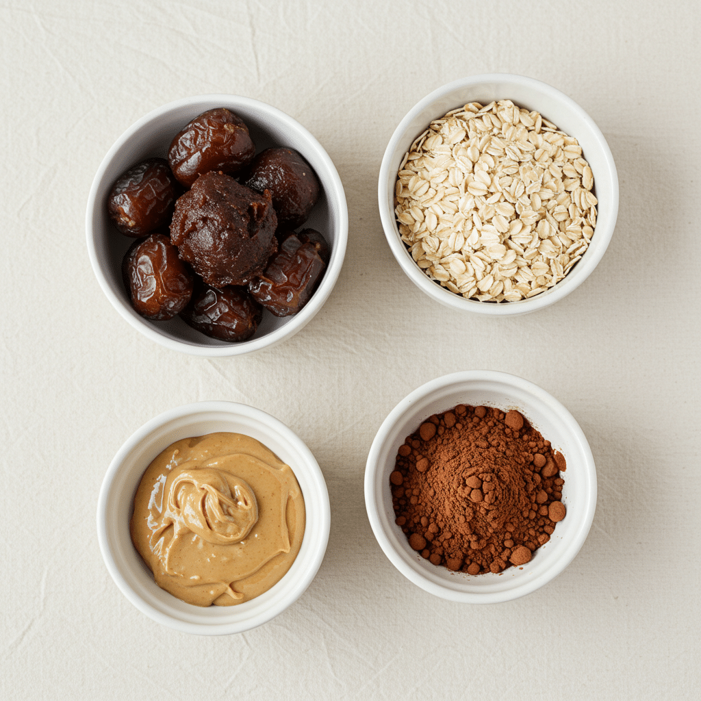 Dubai Chocolate Protein Balls (Easy No-Bake Recipe) 9 dubai chocolate protein balls ingredients 2