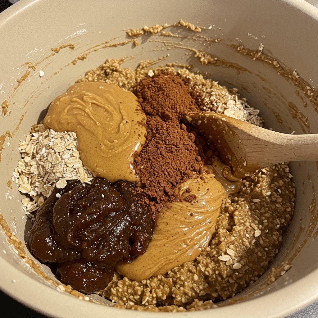 Dubai Chocolate Protein Balls (Easy No-Bake Recipe) 10 dubai chocolate protein balls step1