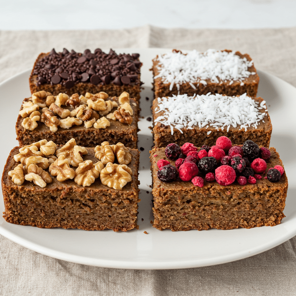 No-bake vegan banana bread variations